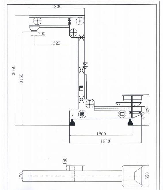 防卡斗Z型斗式提升機設計技術方案 防卡斗Z型斗式提升機設計技術方案